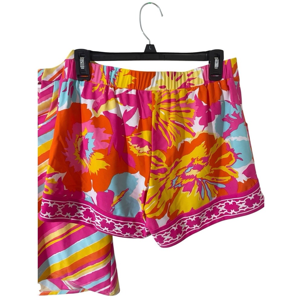 Jude Connally Set Top & Shorts Swim Small Vibrant Wild Resort Beach Boating - Picture 3 of 7